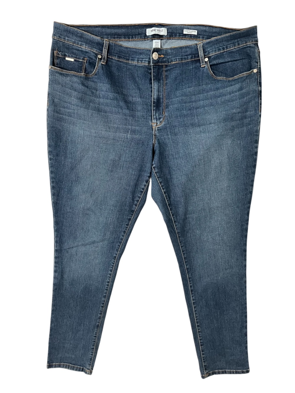 Nine West Women's Skinny Jeans - Medium Blue Wash size 20W